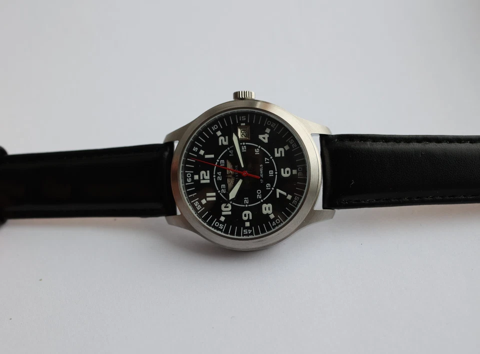 Relógio URSS Poljot 2614.H 1MChZ / RELÓGIO DE PILOTO MECÂNICO - Imagem 2 de 4