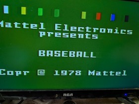 1978 Intellivision Major League Baseball #2614 Mattel Electronics MLB 