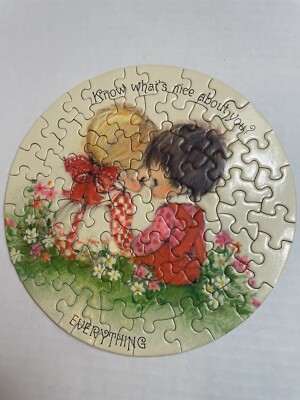 Springbok FLIRTATIONS LOVE  7'' Circular Jigsaw Puzzle with Hidden Message
