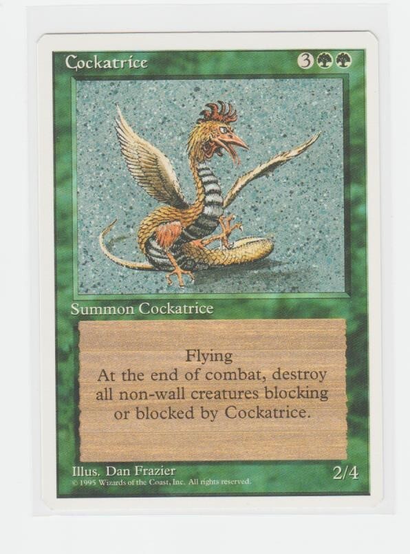 Magic the Gathering ~ MTG ~ 1x Cockatrice ~ Fourth Edition ~  M/NM