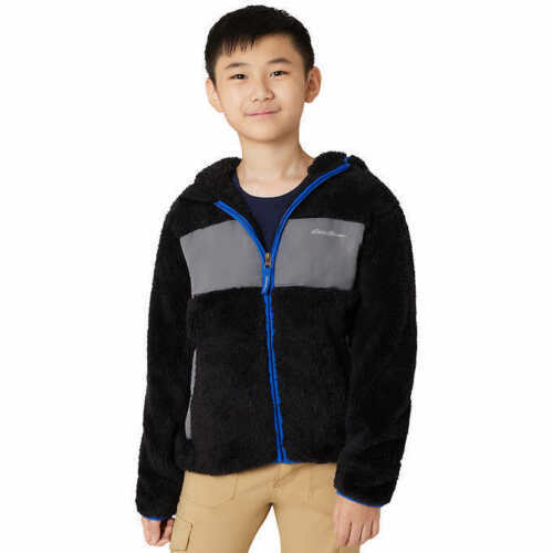 Chaqueta de pelo alto Eddie Bauer para niños jóvenes - NEGRA (Seleccionar talla: XS-L) - Imagen 8 de 35
