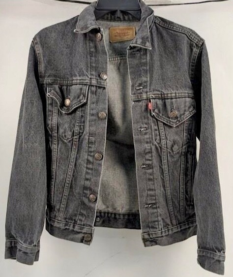 Vintage 1980's Levi's Type III Men's Black Denim Trucker Vintage 1980's Levi's Type III Men's Black Denim Trucker
