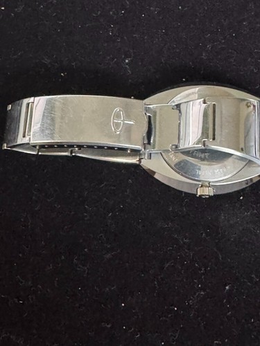 Vintage Baylor Spaceleader Day Date Edelstahl Automatik Uhr blaues Zifferblatt - Bild 3 von 7