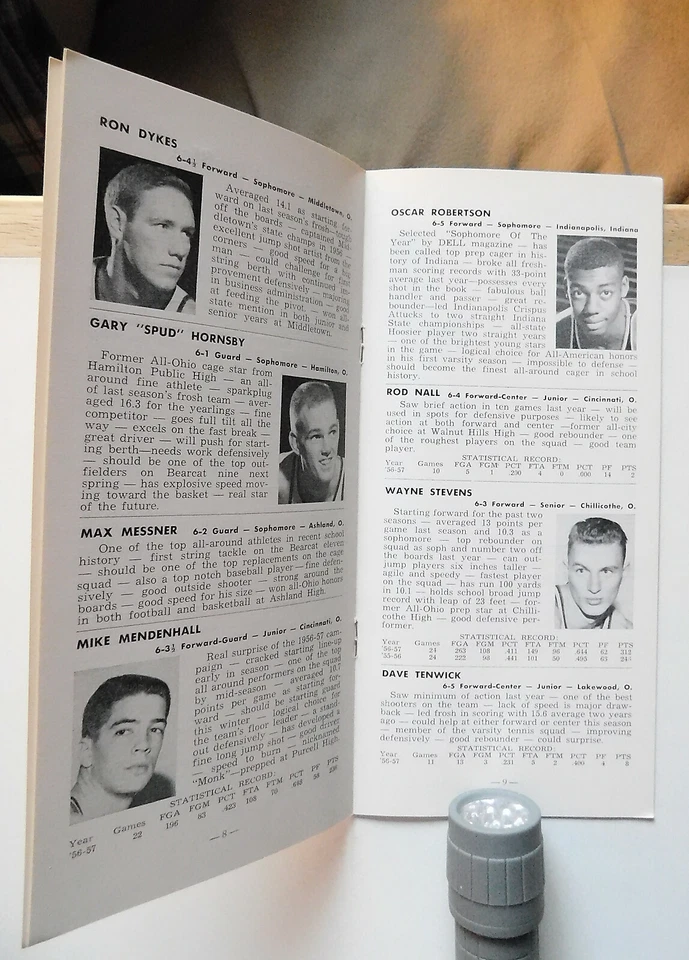 1957 1958 Cincinnati U Basketball Media OSCAR ROBERTSON Connie Dierking Royals - Image 2 of 4