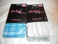 N/W/P Memoi Legwear Fashion Tights Summer showers Blue/smoke sm & ml 