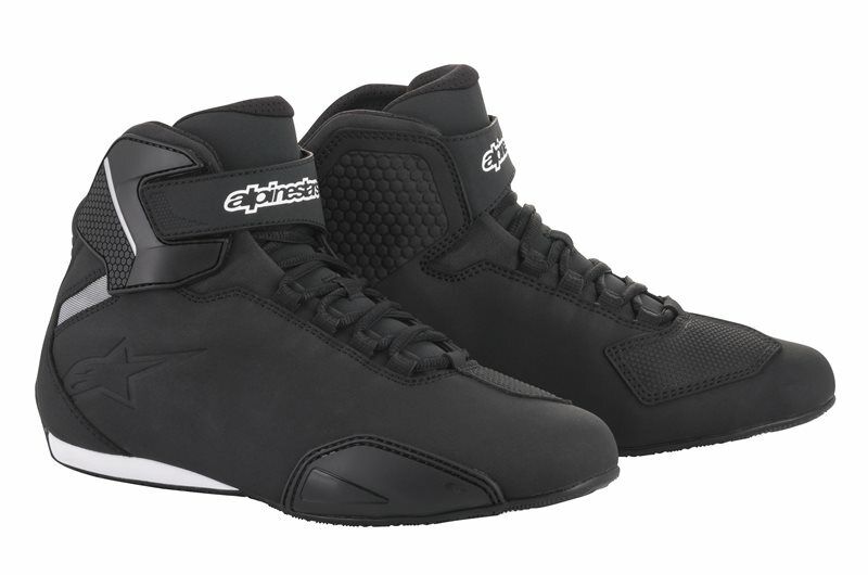 SCARPE MOTO ALPINESTARS SEKTOR BLACK SHOES PROTEZIONI CERTIFICATE CE