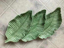 Hobby Lobby Wilshire Glam Collection Three Leaf Shaped Serving Tray Divided