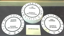 1876 First Major League Cadaco All-Star Baseball  (103 PRE-CUT Discs)