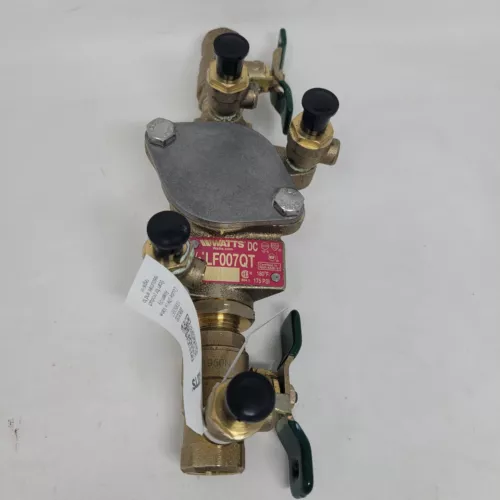 Watts LF007-QT 1/2" Double Check Valve Assembly Backflow Prevention Plumbing NWT