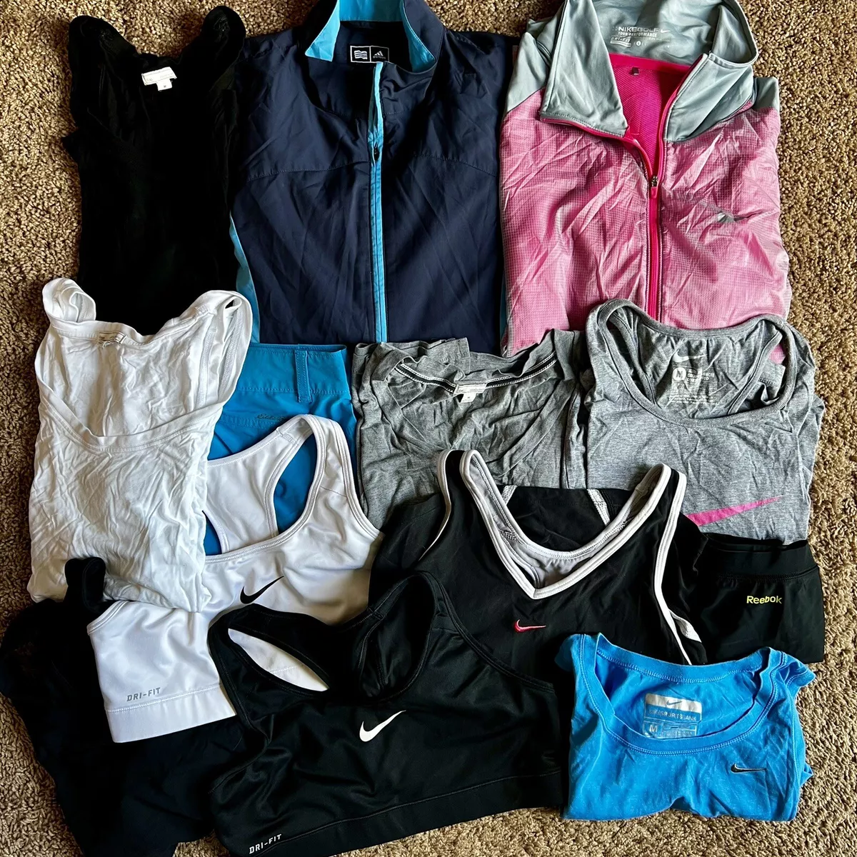 Womens Athletic Clothing Lot Sz M/L BUNDLE 13pc Nike Adidas Gap Sports  Wholesale