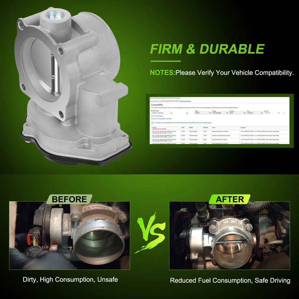 Carrocería del acelerador para camioneta Ford F150 2007 2008 2009 2010 V8 4,6 L Foto 3 de 4