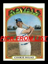 1972 Topps 252-525 EX/EX+ Pick From List All PICTURED
