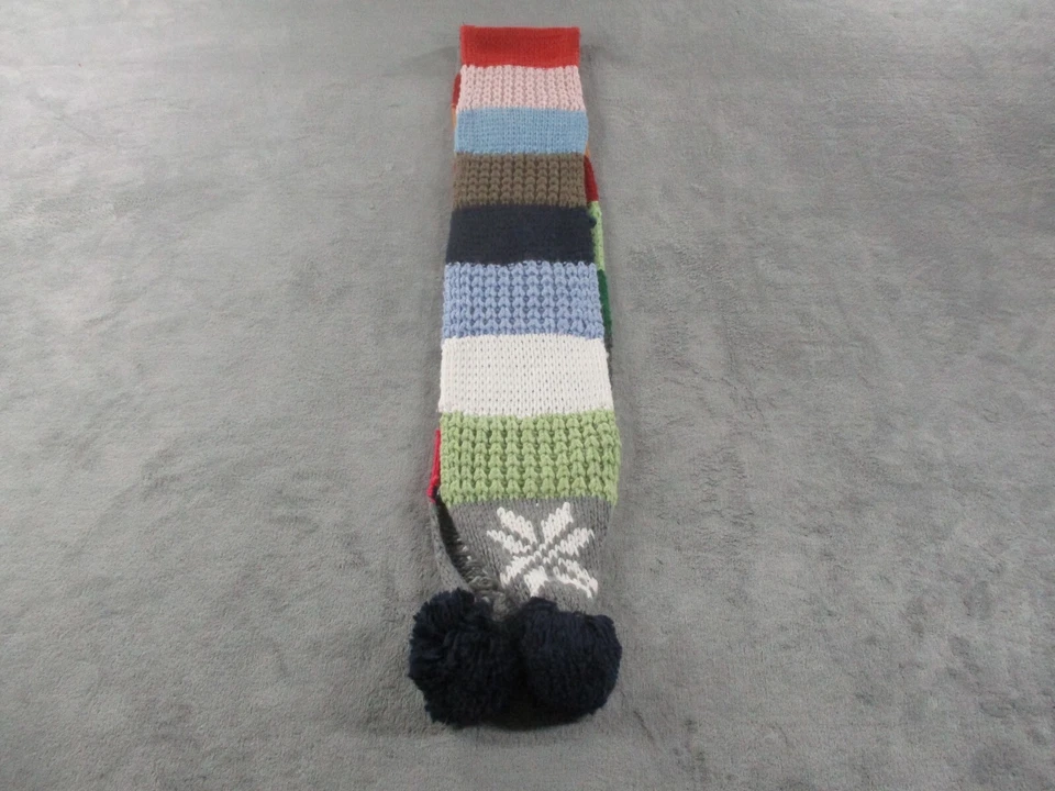 Bufanda Gap Tejida Vacaciones 2007 Arco Iris Rayas Lana Bufanda 88x8 Usada en Excelente Condición Foto 4 de 4