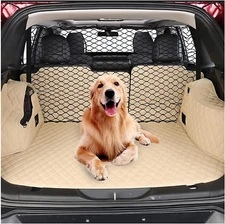 Adjustable Dog Car Barrier Universal-Fit Pet Divider Gate 47" SUVs Cars Vehicles
