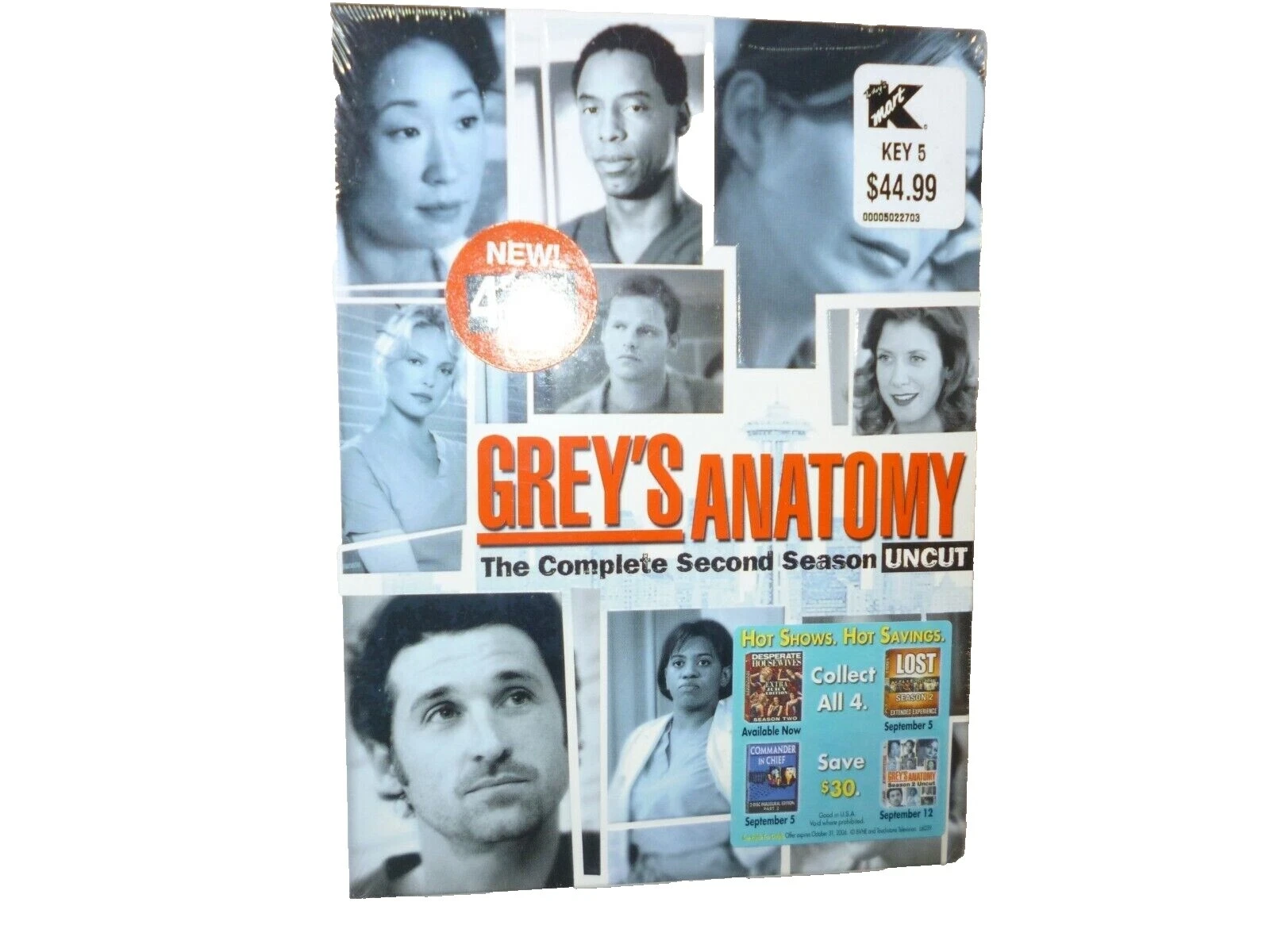 Grey's Anatomy 2 temporada DVD y Blu-ray