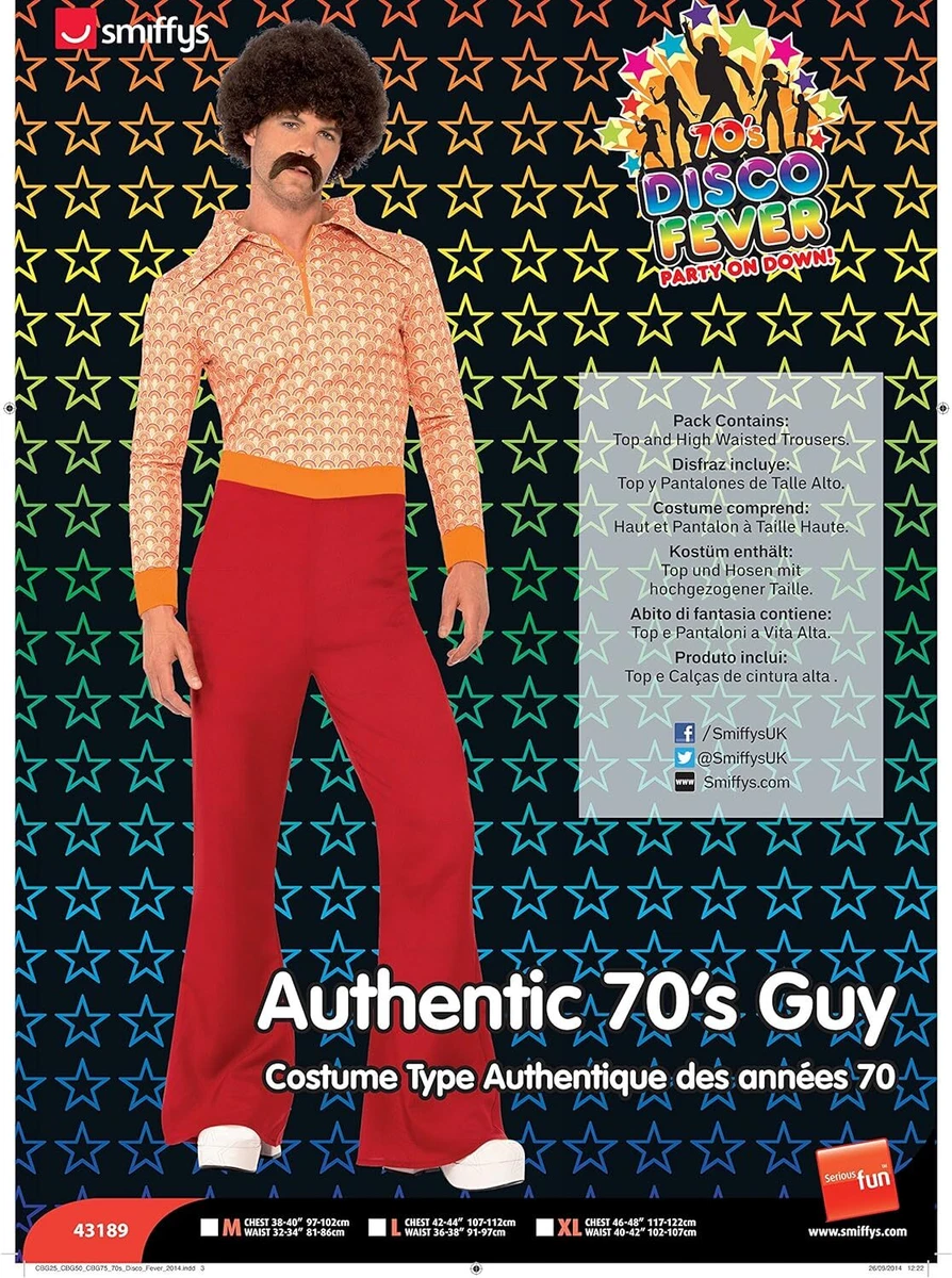 COSTUME CARNEVALE SALOPETTE CON CAMICIA FANTASIA ANNI 70/80 ZAMPA