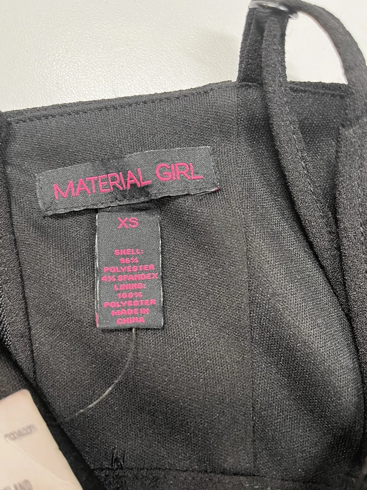 Mono negro Material Girl recortado novia X pequeño Foto 3 de 4