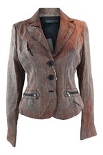 Scervino Street Ermanno Scervino Brown Fitted Jacket (us 8)