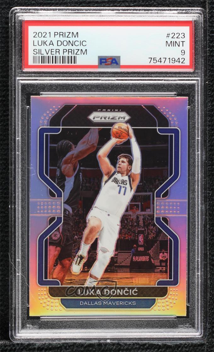 Panini Prizm Silver Prizm Luka Doncic #.1 PSA 9 MINT   eBay