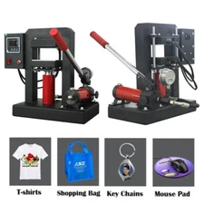 High Pressure Manual Hydraulic Heat Press Machine W/5"X5" Heating Plate 900W
