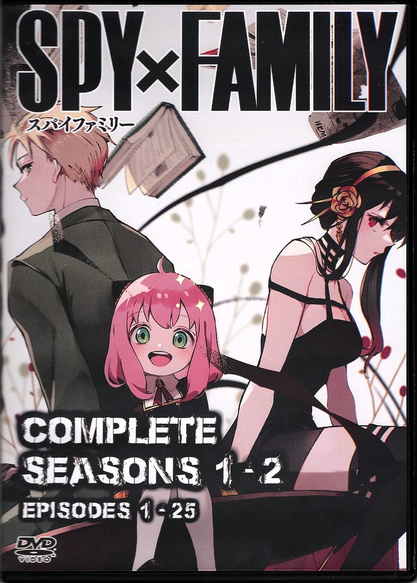 Spy x Family Episodes 1 - 25 English Dubbed Complete Seasons 1 + 2 Anime  DVD