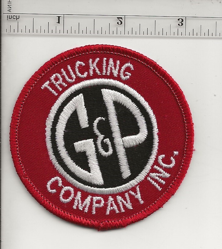 G & P Trucking trucking company patch 03/09/lw 30 discount eBay
