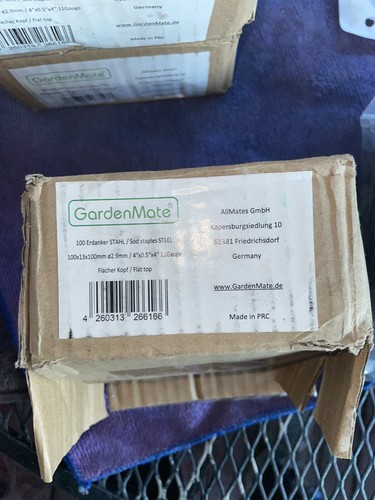 GardenMate 100er-Pack Rostschutz 4 Zoll 11 Stärke Round-Top Schwerlast U-Form - Bild 4 von 4
