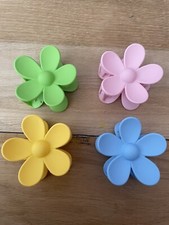 Set of four beautiful flower hair clips