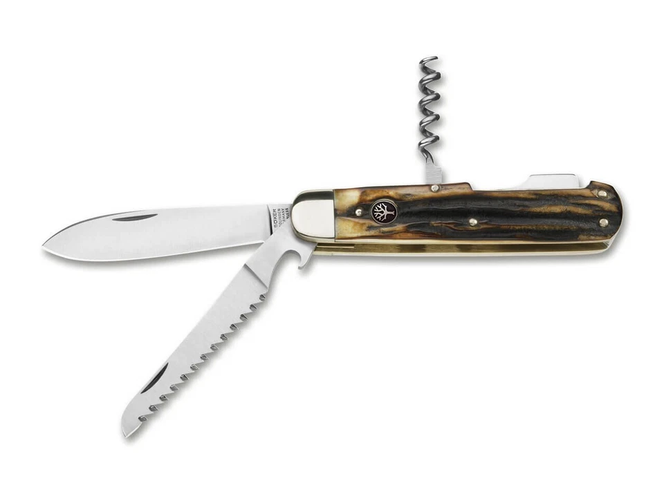 Navaja de Bolsillo Boker Hunters Trio 3.35" CPM-CruWear Plegable Borde Liso 110639 Foto 2 de 4