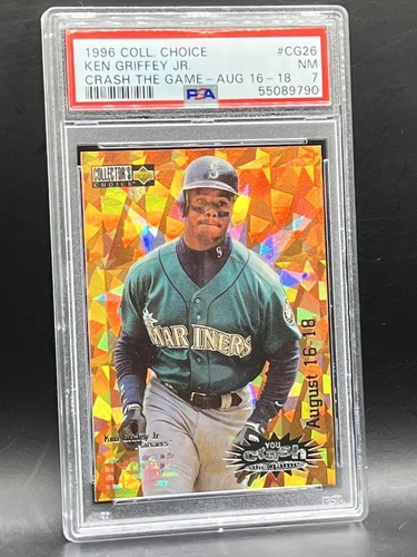 1996 UD Collector's Choice Crash the Game Ken Griffey Jr PSA 7 Mariners Card