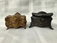 Antique W.B. Mfg Co. Weidlich Brothers Art Nouveau Jewelry Trinket Box lot