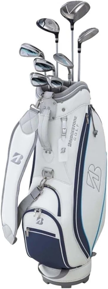 BRIDGESTONE BG-100L Golf Ladies 8pcs Club Set Navy Carbon Shaft Flex: L w/Bag - Image 2 of 4