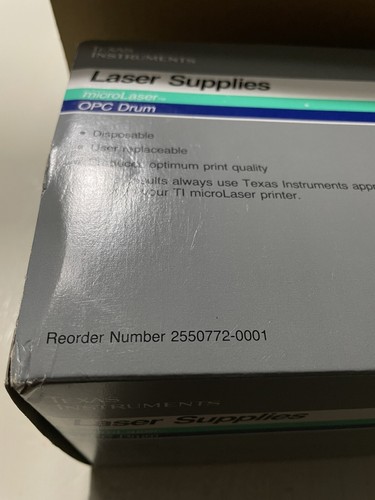 Genuine Texas Instruments Laser Supplies Micro Laser Printer OPC Drum NOB New - Afbeelding 6 van 6