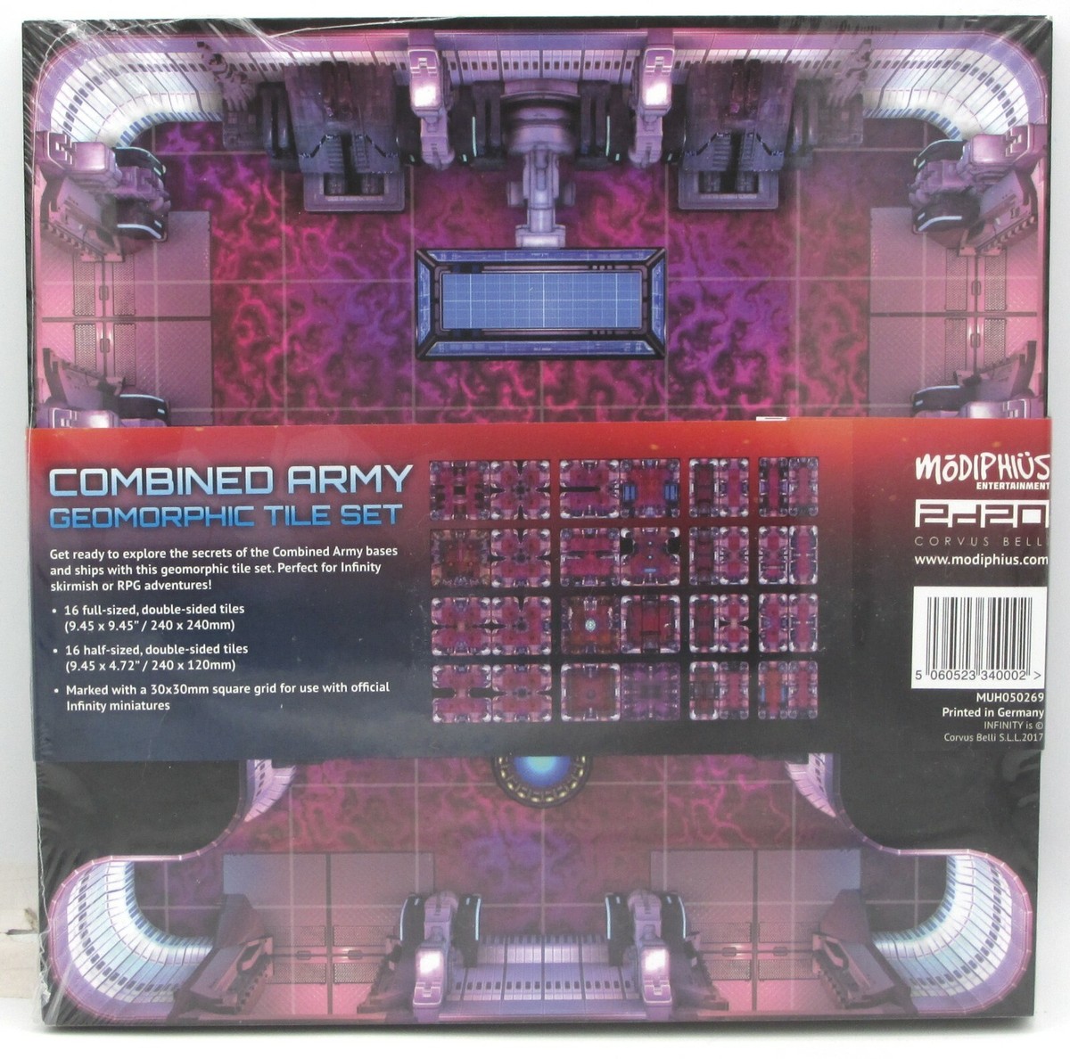 Modiphius Infinity: Combined Army Geomorphic Tile Set – 32 Tessere Double Face Per Giochi Di Ruolo E Scaramucce (Inglese) - 2