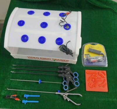 Laparoscopic Virtual Endotrainer With 5 Basic Instruments+USB Cable For Surgeons
