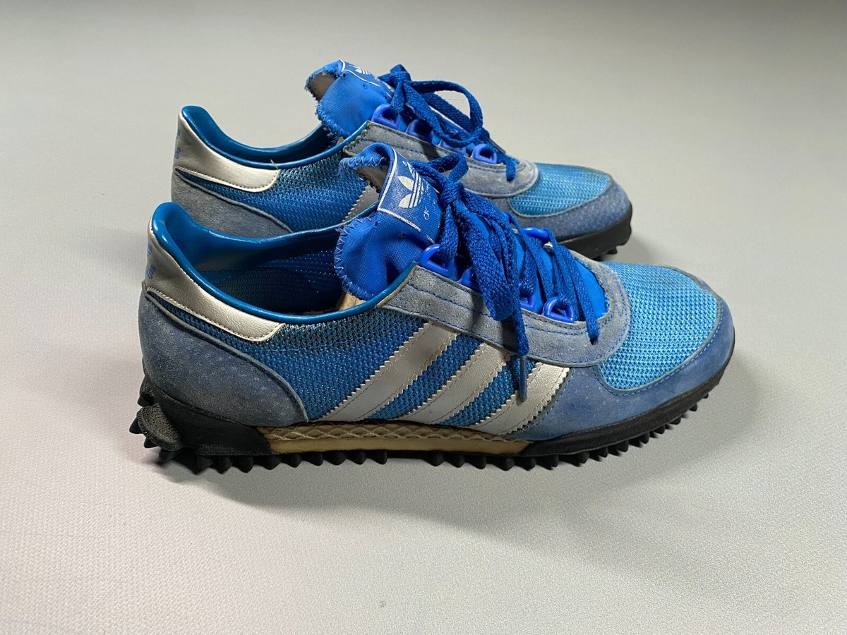 Vintage 70/80's Adidas Marathon TR Blue/Silver size US8 UK7 Vintage 70/80's Adidas Marathon TR Blue/Silver size US8 UK7