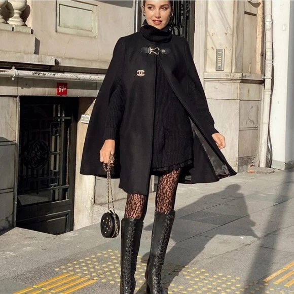 Cape sale coat zara