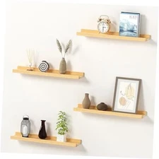 Floating Shelves for Wall, Handcrafted Wood Wall 4Pack 16inch Maple Wood