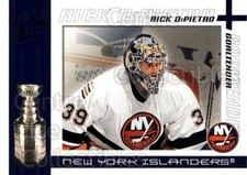 2003-04 Pacific Quest for the Cup Blue #66 Rick DiPietro
