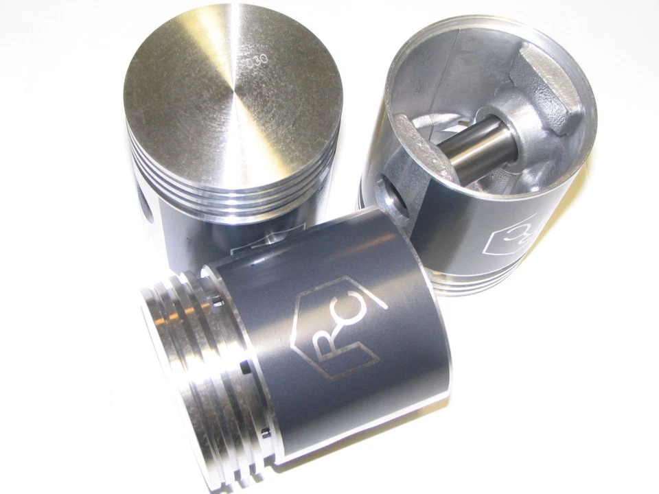 4 COATED Pistons & Rings 1941-1971 Willys & Jeep 134-L & 134-F 4 cylinder NEW - Image 2 of 3