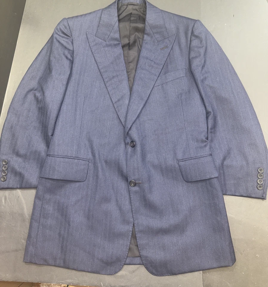 Blazer Abrigo Deportivo LEONARD LOGSDAIL De Colección A Medida Nueva York Azul Marino 2 BTN Hombres Foto 3 de 4