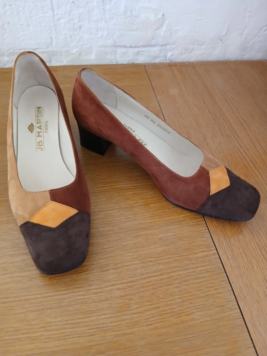 Escarpins J.B. Martin Beige – Talons Moyen Vintage – Cuir Véritable – Taille 38