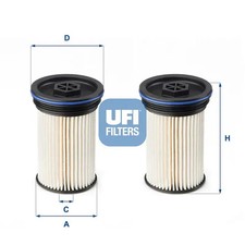 Kraftstofffilter Filtereinsatz 26.071.00 UFI für OPEL CHEVROLET