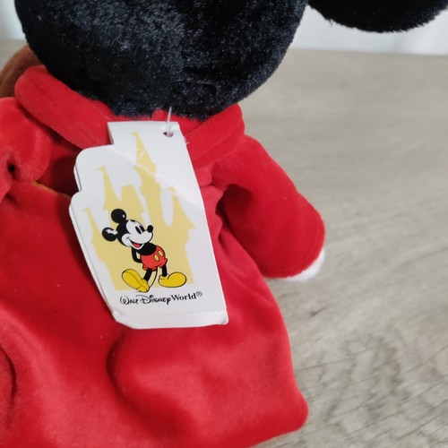 Peluche Disney Store Fantasia Sorcier Mickey Mouse neuve vintage - Photo 6/10