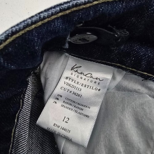 Kancan signature jeans skinny slim girls size 12 denim blue 4849 - Picture 13 of 14
