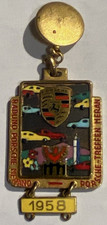 Vtg 1958 Porsche Rally Italy Pendant 356 Speedster Medal Rare 50s Club Original Vtg 1958 Porsche Rally Italy Pendant 356 Speedster Medal Rare 50s Club Original