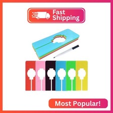 30 Pcs Dividers for Hanging Clothes, Clothing Plastic Rack Size Dividers Rectang