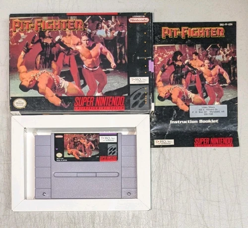 Pit-Fighter (Super Nintendo SNES) Complete w/ Manual