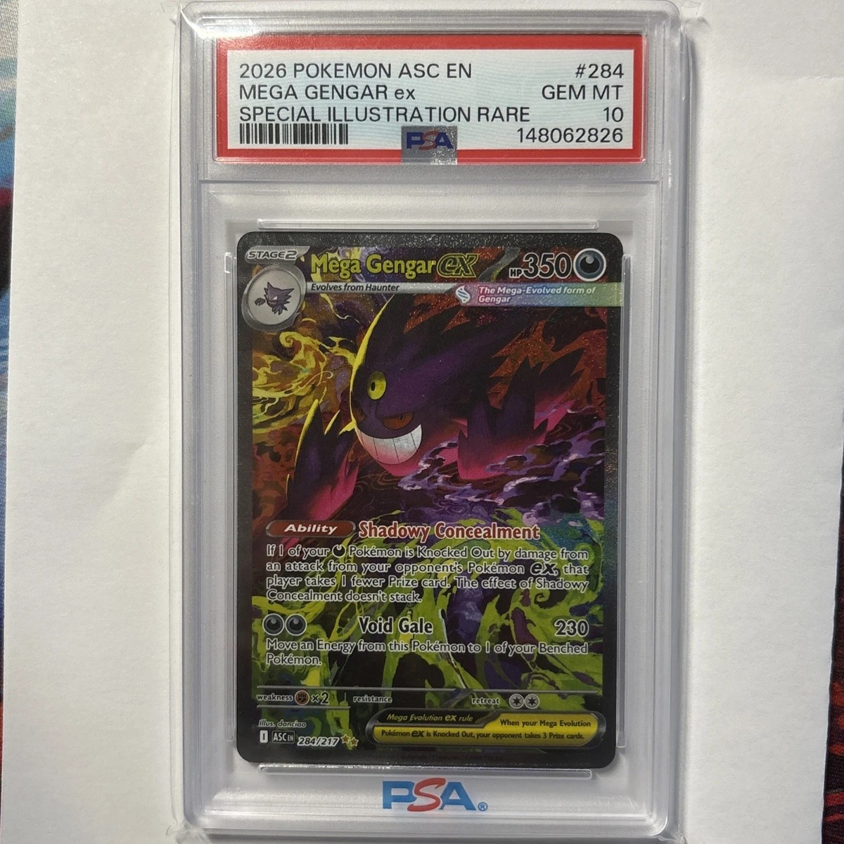 Mega Gengar Ex SIR PSA 10 Pokemon TCG PACK(Guaranteed Hit) TEST