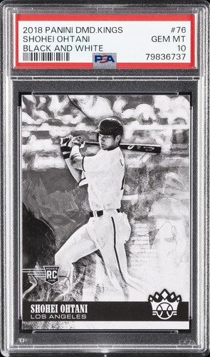 2018 DIAMOND KINGS BLACK & WHITE #76 SHOHEI OHTANI ROOKIE RC PSA 10